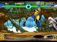 une photo d'Ã©cran de X-Men VS Street Fighter sur Sony Playstation